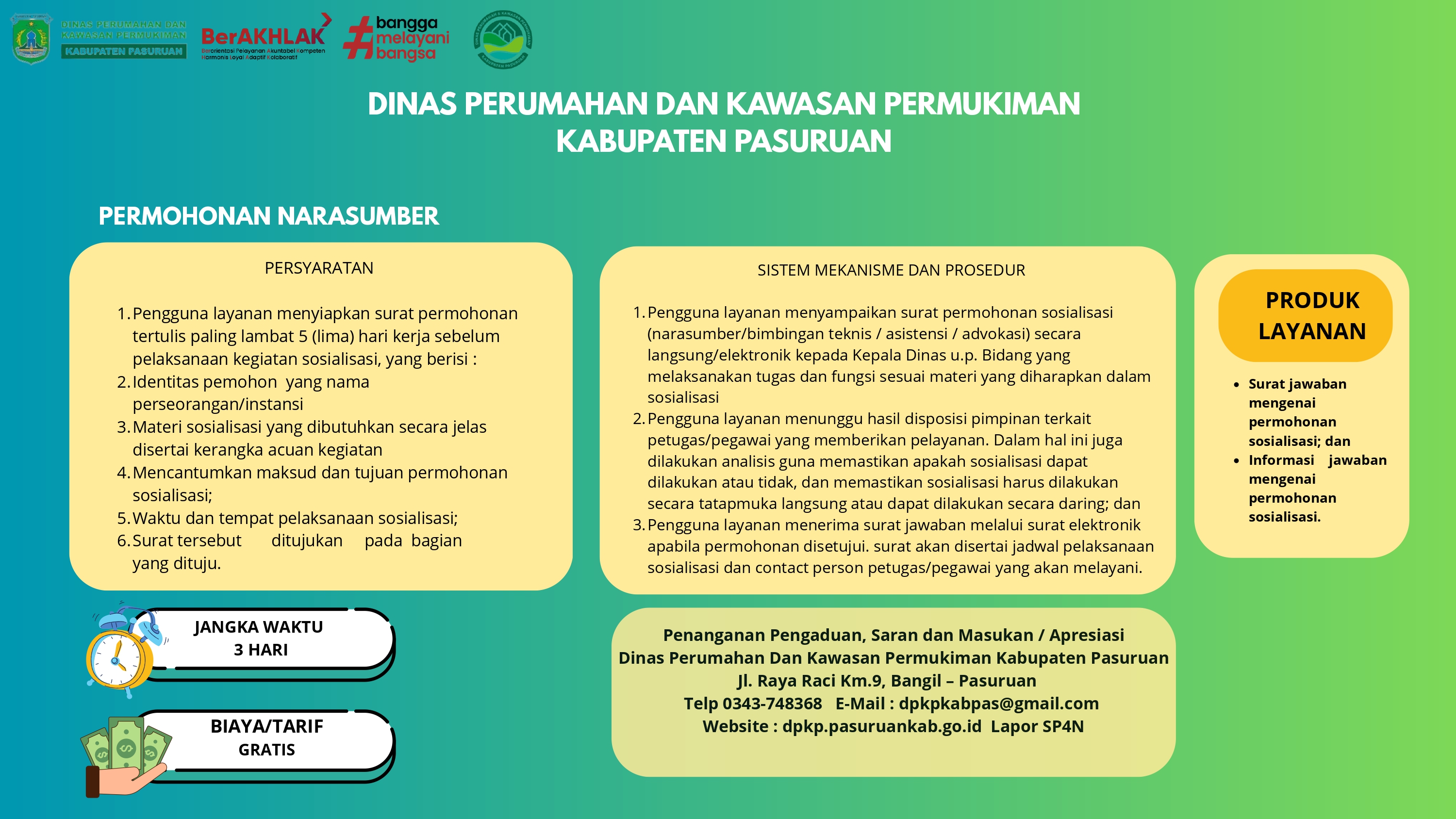 DPKP Pasuruan - Standar Pelayanan